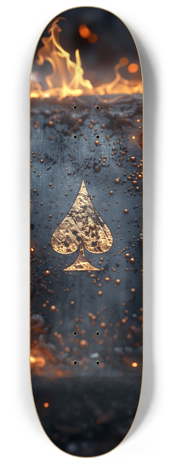Burning Ace 8-1/4 Skateboard Deck