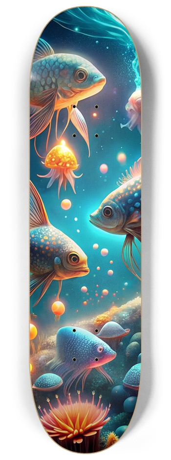 Fishies 8-1/4 Skateboard Deck