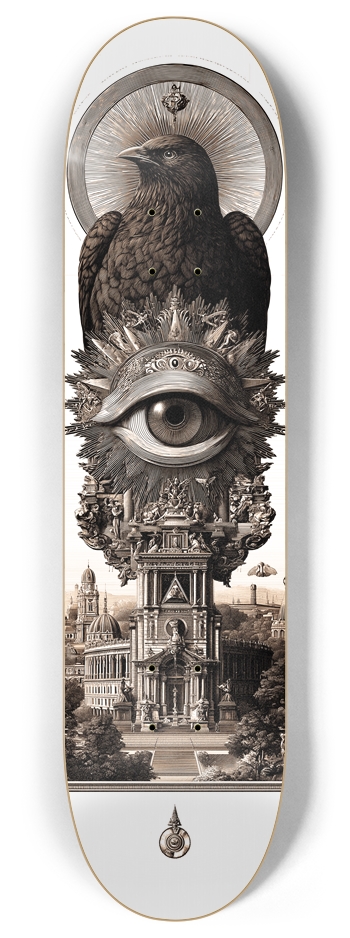 (White is wood deck) White House 8 Inch Skateboard Deck