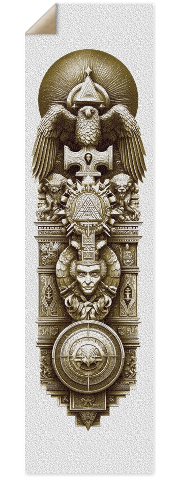 (White is transparent) Darkside Society 9 x 33 Inch Griptape